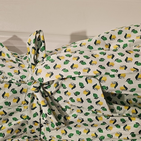 Boden Mischa Belted Lemon & Lime Dress Sz 14R NWT - Picture 7 of 13